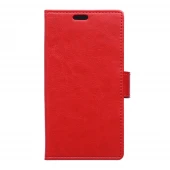 MOTOROLA MOTO X PLAY læder pung cover, rød