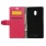 MOTOROLA MOTO X PLAY læder pung cover, rosa Mobiltelefon tilbehør