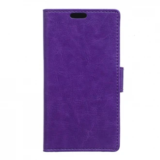 MOTOROLA MOTO X PLAY læder pung cover, lilla