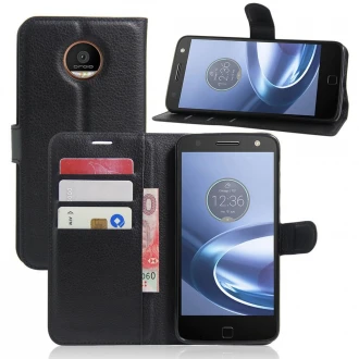 Motorola Moto Z cover - etui pung sort