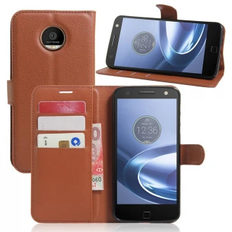 Motorola Moto Z cover - etui pung brun