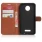 Motorola Moto Z cover pung brun Mobiltelefon tilbehør