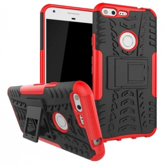 Google Pixel XL bagcover hybrid rød