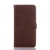 MICROSOFT LUMIA 950 læder cover i retro stil, mocca brun