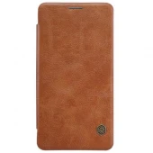 MICROSOFT LUMIA 950 læder cover i business stil, brun