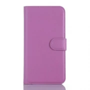 MICROSOFT LUMIA 550 læder cover med kort lommer, lilla Mobiltelefon tilbehør