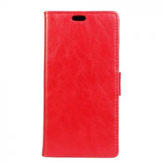 MICROSOFT LUMIA 950 XL læder cover med kort lommer, rød
