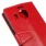 MICROSOFT LUMIA 950 XL læder cover med kort lommer, rød Mobiltelefon tilbehør