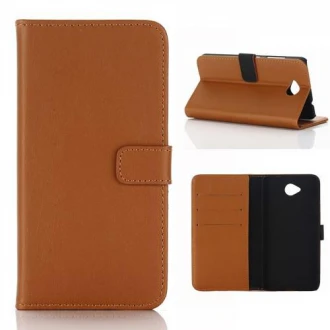 MICROSOFT LUMIA 650 læder cover i retro stil, brun