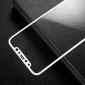 Hel dækkende hærdet glas Iphone Xs / X hvid
