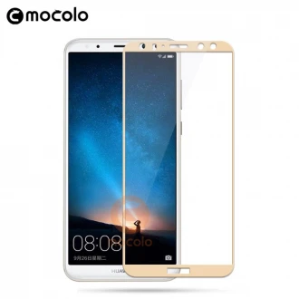 Til Huawei Mate 10 lite hel dækkende beskyttelsesglas guld