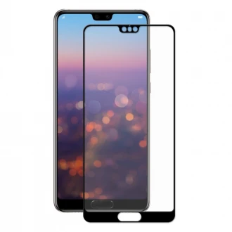 Heldækkende 3D Beskyttelsesglas til Huawei P20 sort