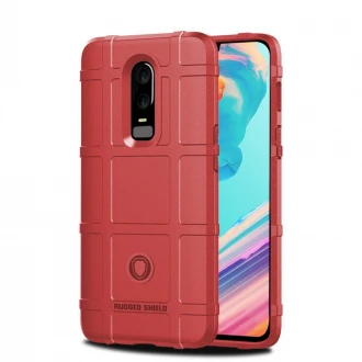 Rugged armor cover til Oneplus 6 rød