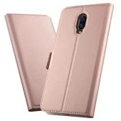 Slim flip cover Oneplus 6T rosaguld