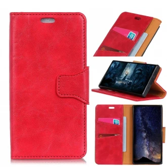 Elegant læder etui til Oneplus 6T rød