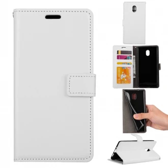 Klassisk flip cover til Nokia 3 hvid