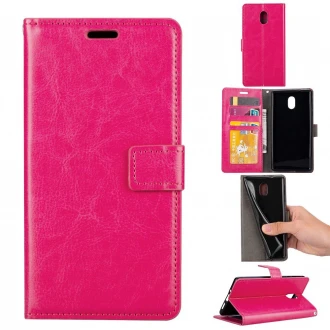 Klassisk flip cover til Nokia 3 rosa