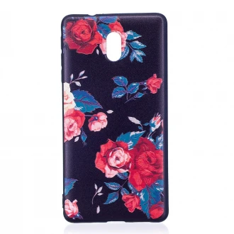 Blød cover med mønster til Nokia 3 Peony