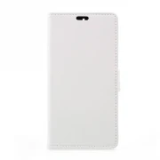Nokia 6 klassisk læder flip cover hvid Mobil tilbehør