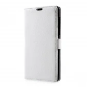 Klassisk flip cover med lommer Nokia 6 hvid