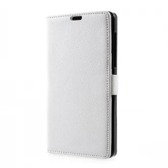 Klassisk flip cover med lommer til Nokia 6 hvid