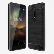 Nokia 6.1 (2018) C-style armor cover sort Mobil tilbehør