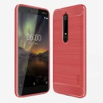 Nokia 6.1 (2018) C-style armor cover rød