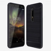Nokia 6.1 (2018) C-style armor cover blå Mobil tilbehør