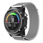 Garmin Fenix 3 luksus milanese urrem sølv