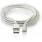 Magnetisk Lightning usb data og lade kabel 1 meter sølv