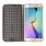 SAMSUNG GALAXY S6 EDGE dot view læder cover, grå Mobiltelefon tilbehør