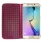 SAMSUNG GALAXY S6 EDGE dot view læder cover, rosa Mobiltelefon tilbehør
