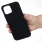 premium silicone cover iPhone 14 Pro Max sort Mobil tilbehør