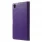 SONY XPERIA Z3+ pung læder cover, lilla Mobiltelefon tilbehør