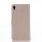 SONY XPERIA Z3+ retro læder cover med kort lommer, beige Mobiltelefon tilbehør