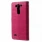 LG G3 S læder cover med lommer, rosa Mobiltelefon tilbehør