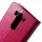 LG G3 S læder cover med lommer, rosa Mobiltelefon tilbehør