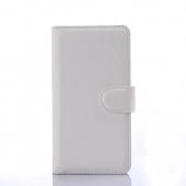 LG C50 LEON læder cover med kort lommer, hvid