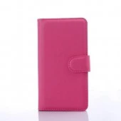 LG C50 LEON læder cover med kort lommer, rosa