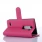 LG C50 LEON læder cover med kort lommer, rosa Mobiltelefon tilbehør