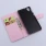 HTC DESIRE 626 læder cover med kort holder, pink Mobiltelefon tilbehør