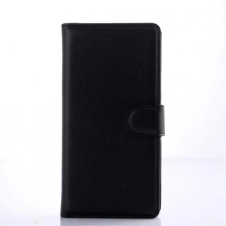 HUAWEI P8 LITE læder cover med kort lommer sort