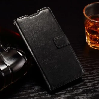 HUAWEI ASCEND P8 LITE læder cover med kort lommer, sort