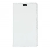 HUAWEI Y6 læder cover med lommer, hvid