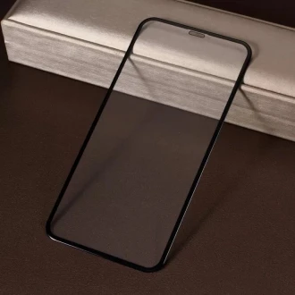 Iphone Xs Max hærdet glas der dækker hele skærmen sort i siderne