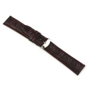 18mm brun læder urrem alligator mønstret Smartwatch tilbehør