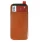 Viser Iphone Xs case med 2 kort lommer brun
