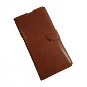 Klassisk etui Samsung A70 brun