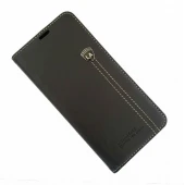 LA læder flip etui Samsung A50 sort