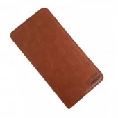 Læder etui Lavann Samsung A80 brun